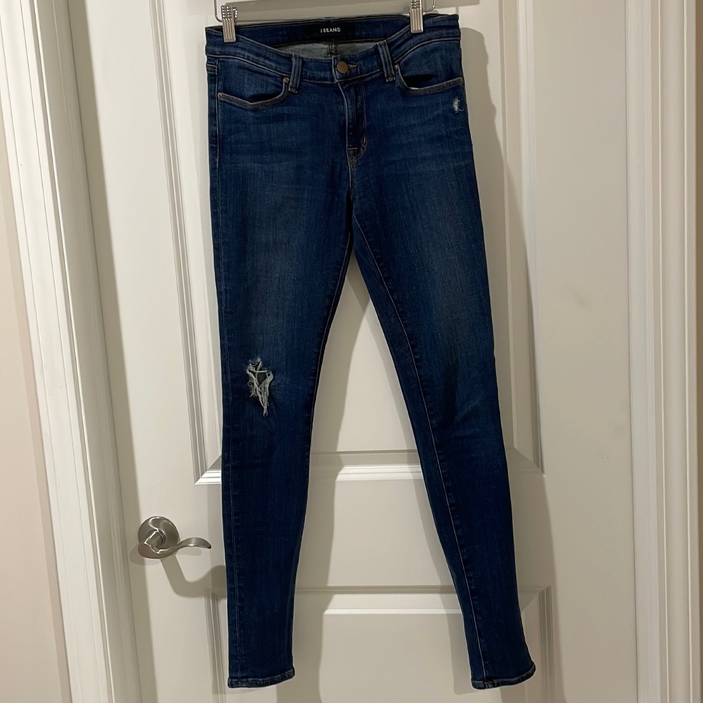 Jbrand Super Skinny Blue Denim Jeans